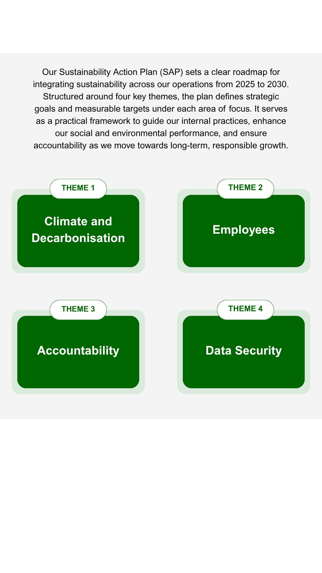 ESS SUSTAINABILITY THEME